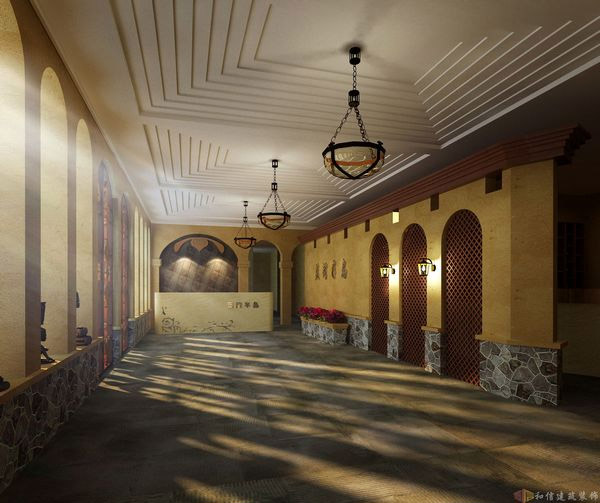 成都藍(lán)灣半島售樓部裝修設(shè)計